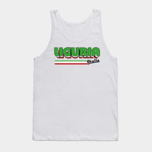 Liguria - Retro Style Italian Region Design Tank Top